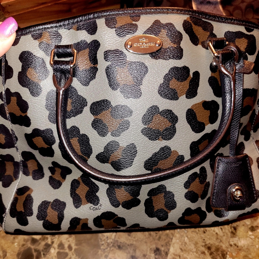 Coach Margot Ocelot Purse